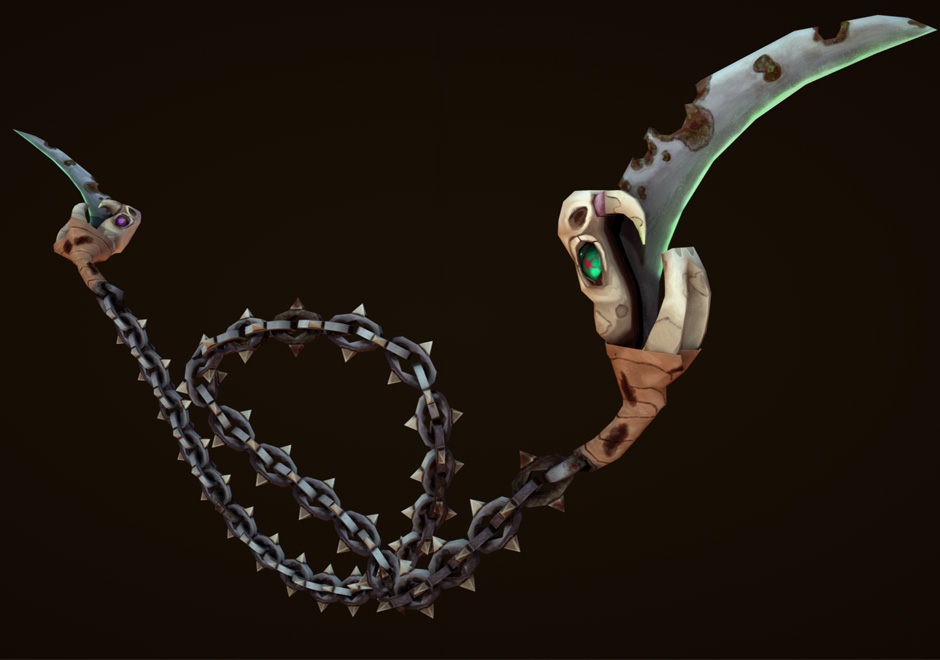 Snake Scythes Render