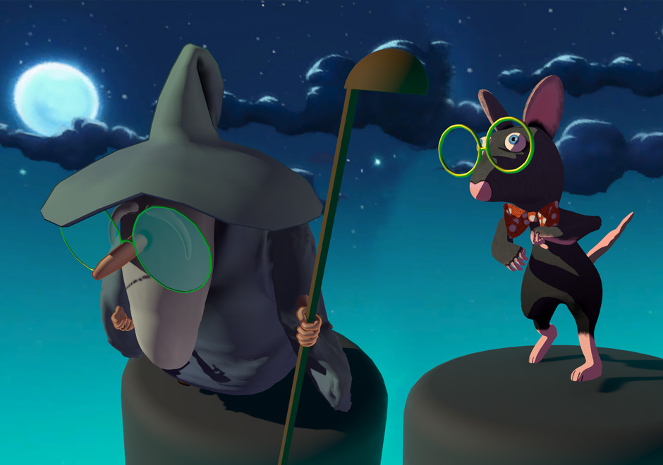Rat and Wizard Art